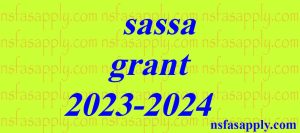sassa grant 2023-2024