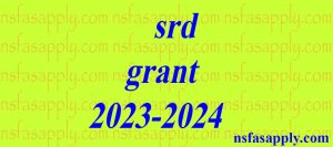 srd grant 2023-2024