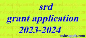 srd grant application 2023-2024