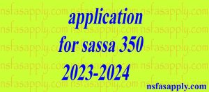 application for sassa 350 2023-2024