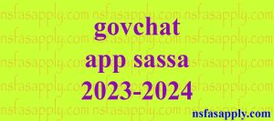 govchat app sassa 2023-2024