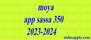 moya app sassa 350 2023-2024
