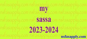 my sassa 2023-2024
