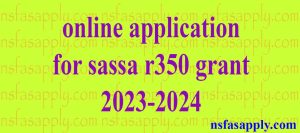 online application for sassa r350 grant 2023-2024