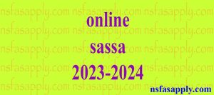 online sassa 2023-2024