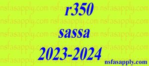 r350 sassa 2023-2024