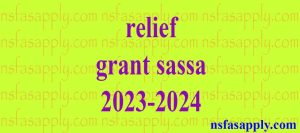 relief grant sassa 2023-2024
