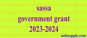 sassa government grant 2023-2024