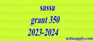 sassa grant 350 2023-2024