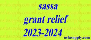 sassa grant relief 2023-2024