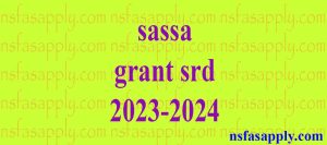 sassa grant srd 2023-2024