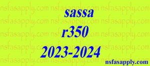sassa r350 2023-2024