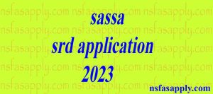 sassa srd application 2023
