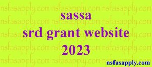 sassa srd grant website 2023