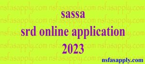 sassa srd online application 2023