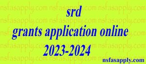 srd grants application online 2023-2024