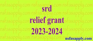 srd relief grant 2023-2024