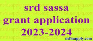 srd sassa grant application 2023-2024
