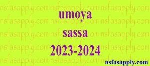 umoya sassa 2023-2024