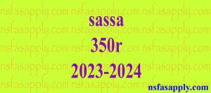 sassa 350r 2023-2024