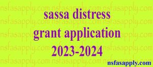 sassa distress grant application 2023-2024