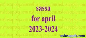 sassa for april 2023-2024