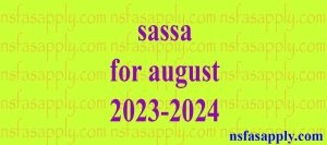 sassa for august 2023-2024
