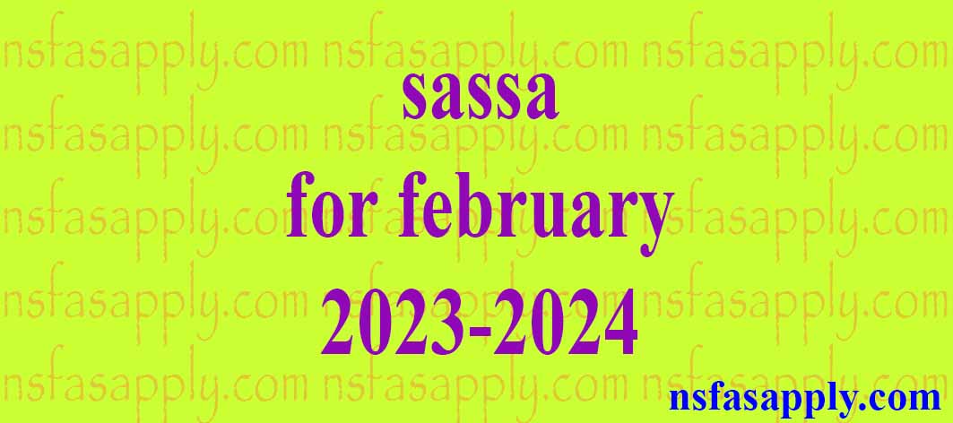 Sassa For February 2023 2024 Nsfas And Sassa Online Application   Sassa For February 2023 2024 