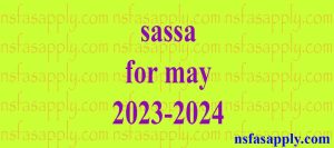 sassa for may 2023-2024
