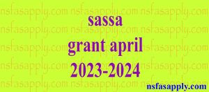 sassa grant april 2023-2024