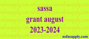 sassa grant august 2023-2024
