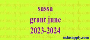 sassa grant june 2023-2024