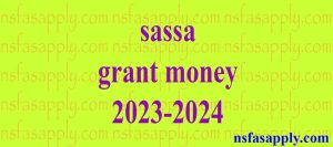 sassa grant money 2023-2024