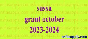 sassa grant october 2023-2024