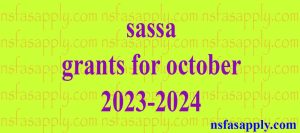 sassa grants for october 2023-2024