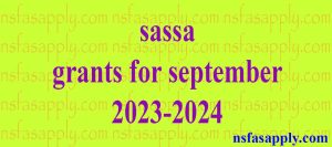 sassa grants for september 2023-2024