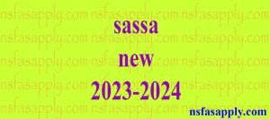sassa new 2023-2024