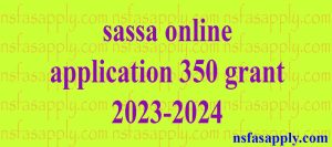 sassa online application 350 grant 2023-2024