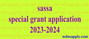 sassa special grant application 2023-2024