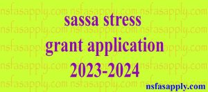 sassa stress relief grant application 2023-2024