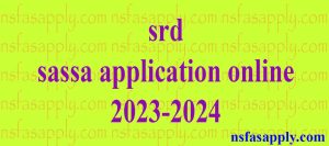 srd sassa application online 2023-2024