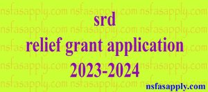 srd relief grant application 2023-2024